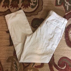 AMERICAN EAGLE OUTFITTERS Size 4 Pinstripe Hi-Rise Taper
Cotton Belt Tie $59 NEW